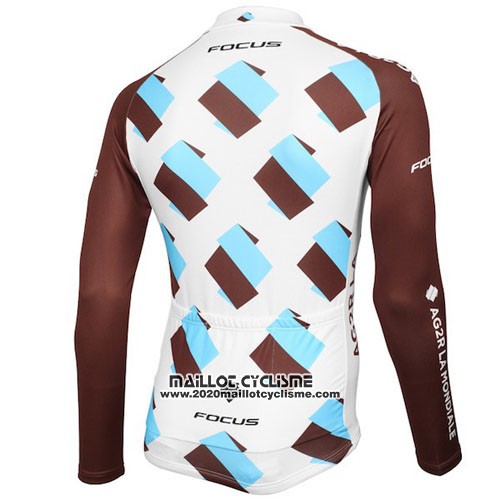 2015 Maillot Ciclismo Ag2r La Mondiale Marron Manches Longues et Cuissard